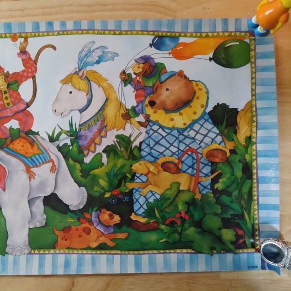 Vintage Pat Wong Circus Illustration Poster Lithography - Picture 3 of 7